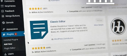 WordPress plugin dashboard showing tools used to manage and maintain government websites.